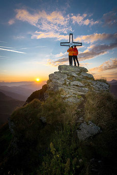 Bergsteigen und Wandern in den Alpen